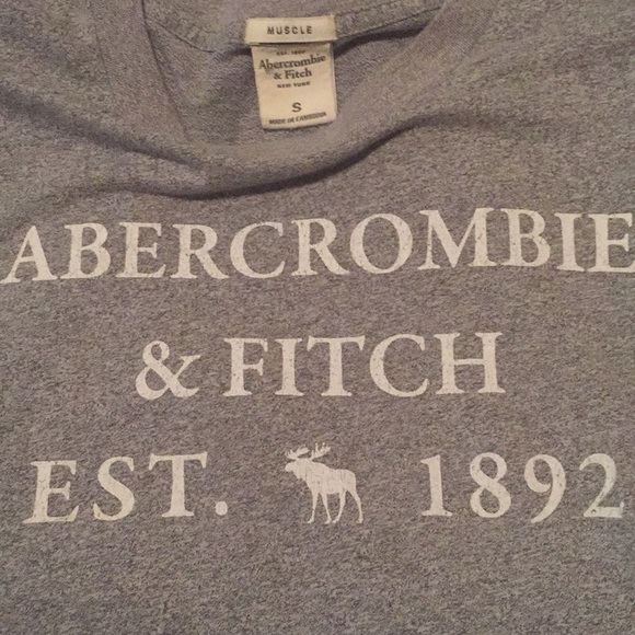🔘Grey Abercrombie & Fitch Shirt🔘 - Picture 2 of 2